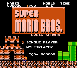 Super Mario Bros (Battle Mode) Title Screen